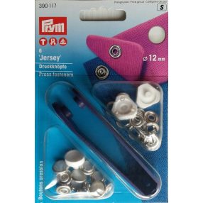 PRYM fém patent (12 mm, ezüst)