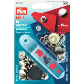 PRYM fém patent (15 mm, ezüst)