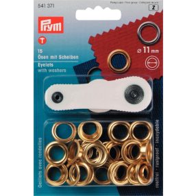 PRYM fém ringli (11 mm, arany)