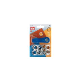 PRYM fém ringli (14 mm, ezüst)