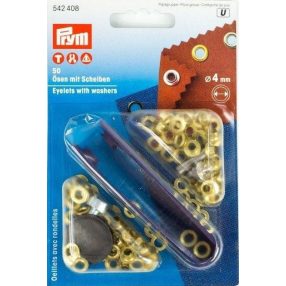 PRYM fém ringli (4 mm, arany)