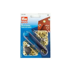 PRYM fém ringli (4 mm, arany)