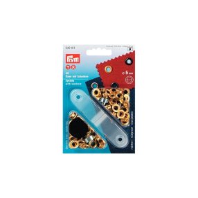 PRYM fém ringli (5 mm, arany)