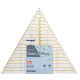 PRYM Omnigrid patchwork vonalzó (20 cm, 60°)