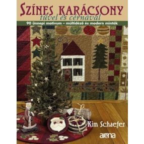 Színes Karácsony tűvel és cérnával