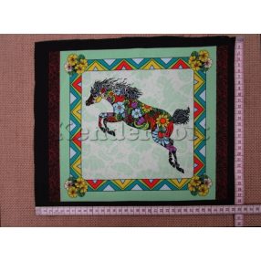 Vadló (zöld) 1. (kb. 30*35 cm) textilblokk