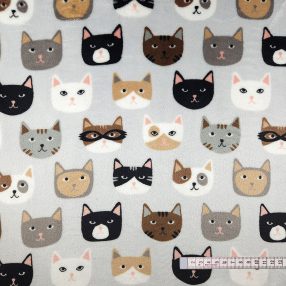 Cicafejek (szürke) puha takaróanyag