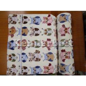 Színes baglyok puha takaróanyag