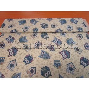 Owl House (blue) bútorszövet