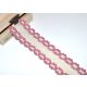 Vintage pink (40 mm) horgolt csipke