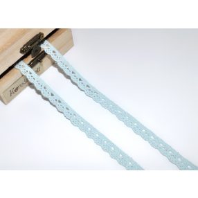 Babakék (10 mm) horgolt csipke