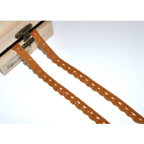 Bronz (10 mm) horgolt csipke
