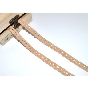 Cappuccino (10 mm) horgolt csipke