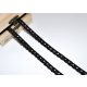 Fekete (10 mm) horgolt csipke