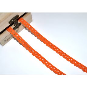 Narancs (10 mm) horgolt csipke