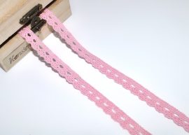 Pompadour rózsaszín (10 mm) horgolt csipke