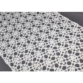 Ekrü (165 mm) horgolt csipke