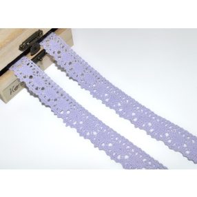 Levendula (20 mm) horgolt csipke