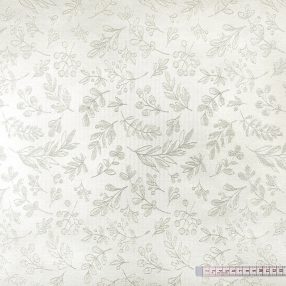 Csillogó fagyalág (ezüst) dekorszövet