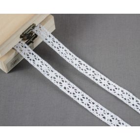 Fehér (15 mm) horgolt csipke