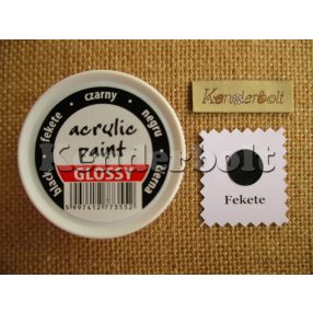 Fekete fényes Pentart akrilfesték