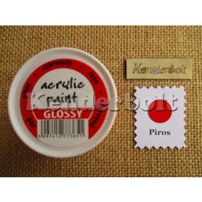 Piros fényes Pentart akrilfesték