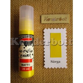 Sárga matt Pentart akrilfesték