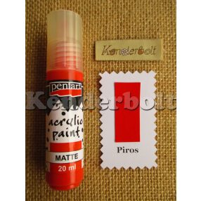 Piros matt Pentart akrilfesték