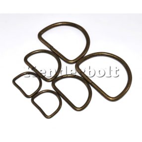 Fém D-karika (bronz) 2-4 cm