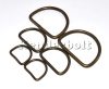 Fém D-karika (bronz) 3 cm Fém D-karika (bronz) 3 cm