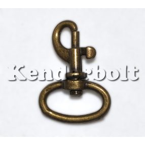 Fém karabíner, 1,5 cm-es (bronz)