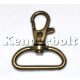 Fém karabíner, 3 cm-es (bronz)