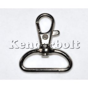 Fém karabíner, 3 cm-es (ezüst)