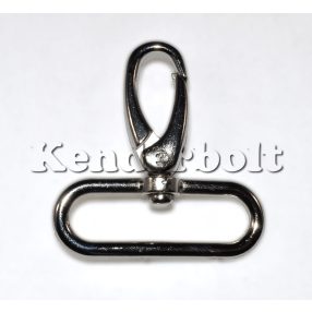 Fém karabíner, 4 cm-es (ezüst)