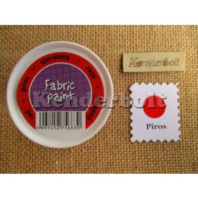 Piros Pentart textilfesték