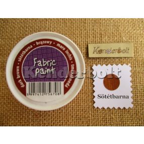 Sötétbarna Pentart textilfesték
