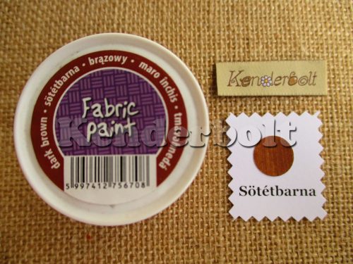 Sötétbarna Pentart textilfesték