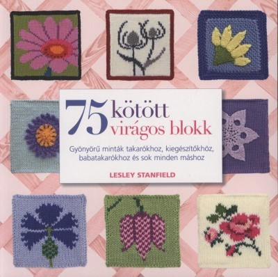 75 kötött virágos blokk