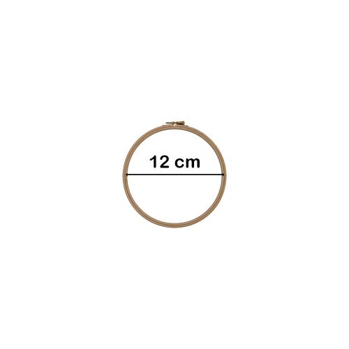 Hímzőráma, fa 12 cm-es