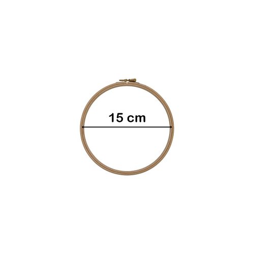 Hímzőráma, fa 15 cm-es