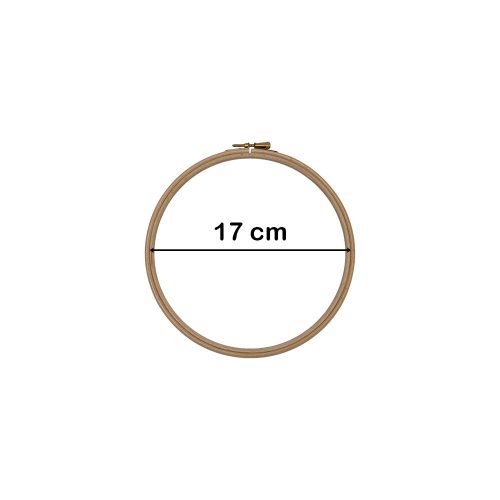 Hímzőráma, fa 17 cm-es
