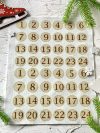 Adventi számok - Sima kerek (barna) karácsonyi barkácsfilc Adventi számok - Sima kerek (barna) karácsonyi barkácsfilc