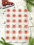 Adventi számok - Csillag (piros) karácsonyi barkácsfilc