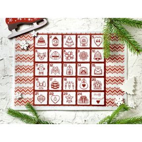 Adventi számok - Skandináv karácsonyi barkácsfilc