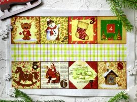 Adventi számok - Három lapos karácsonyi barkácsfilc