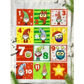 Adventi számok - Manós két lapos karácsonyi barkácsfilc