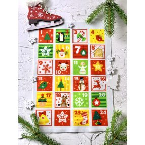   Adventi számok - Állatos (élénk) karácsonyi barkácsfilc