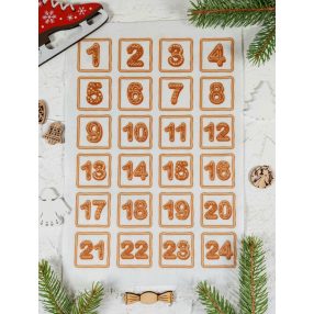   Adventi számok - Mézeskalács számos karácsonyi barkácsfilc