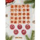 Adventi számok - Mézeskalács házikós karácsonyi barkácsfilc