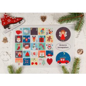   Adventi számok - Áldott ünnepeket! karácsonyi barkácsfilc